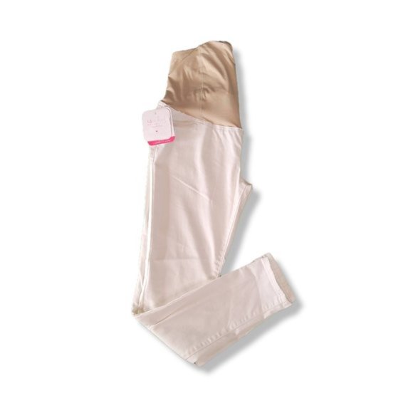 Isabel Maternity by Ingrid & Isabel Women's White Skinny Maternity Jeans Size 2 - Picture 1 of 7